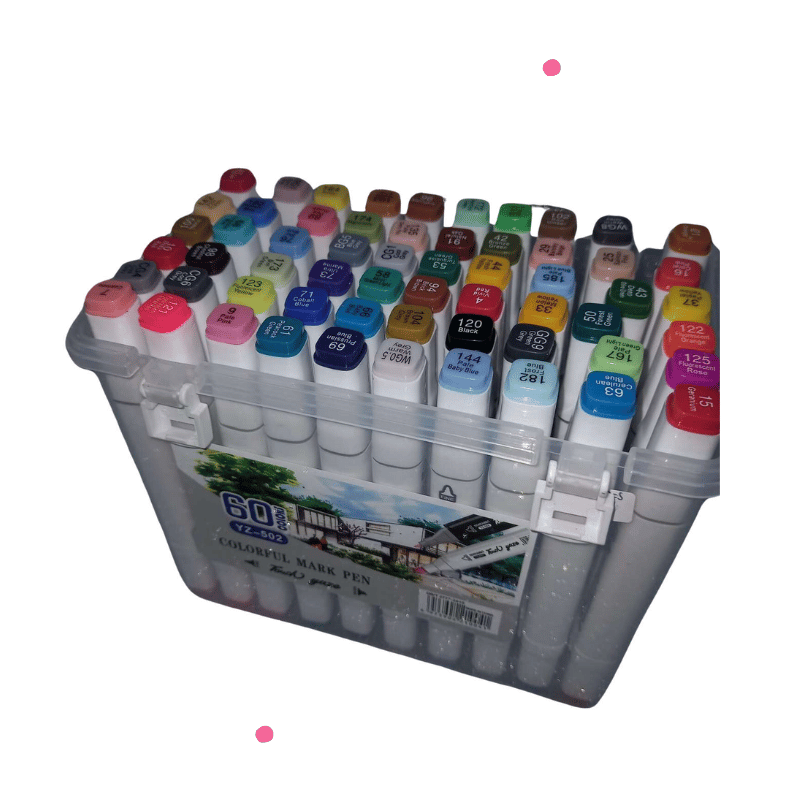 MARCADORES CAJA BLANCA X60 PCS